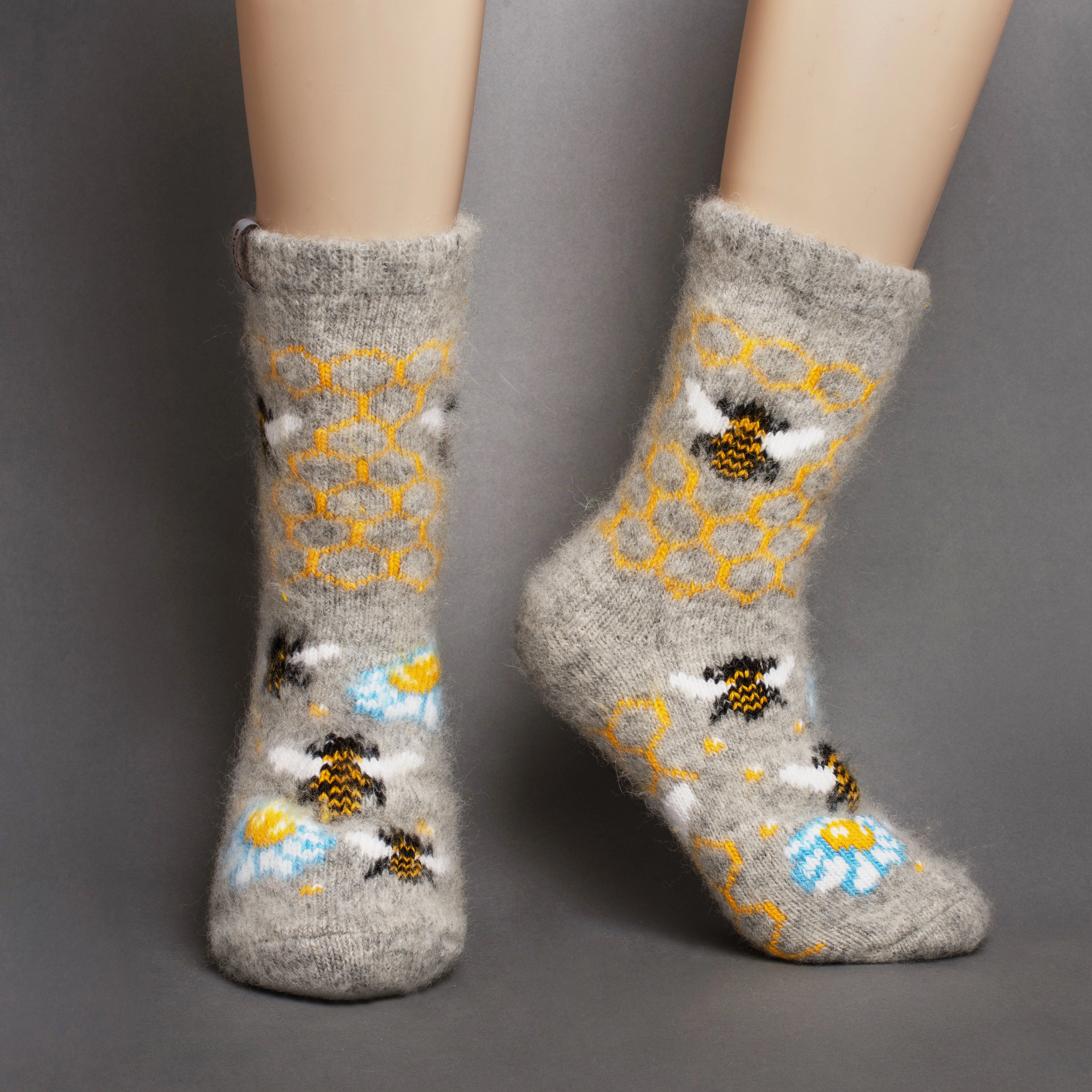 Cozy Bee Merino Wool Crew Socks: Keep Your Toes Happy & Warm!