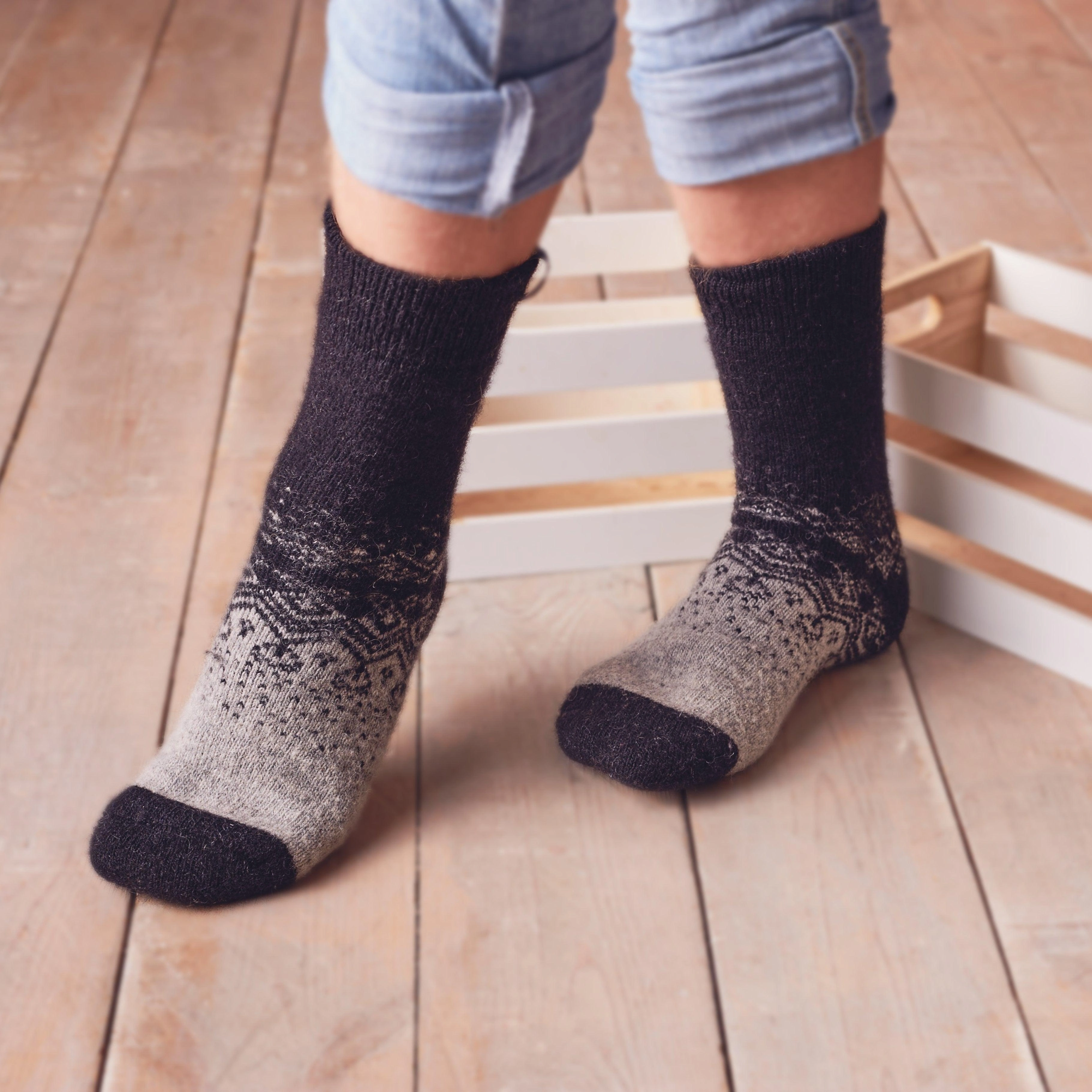 Arctic Night Merino Wool Socks for Men Cozy Warmth Your Feet Will Love!